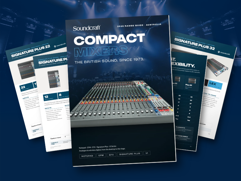 Soundcraft Compact Mixers Brochure